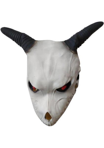 Magus 'gelin Chise Hatori Maske Başlık Cadılar Bayramı Lateks Hayvan Keçi Maskesi Cosplay Sahne