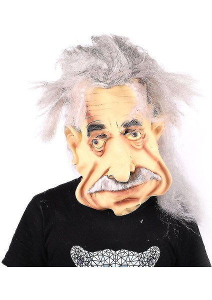 Cadılar Bayramı Einstein Maskesi Lateks Maske Komik Trick Cosplay Sahne Partisi