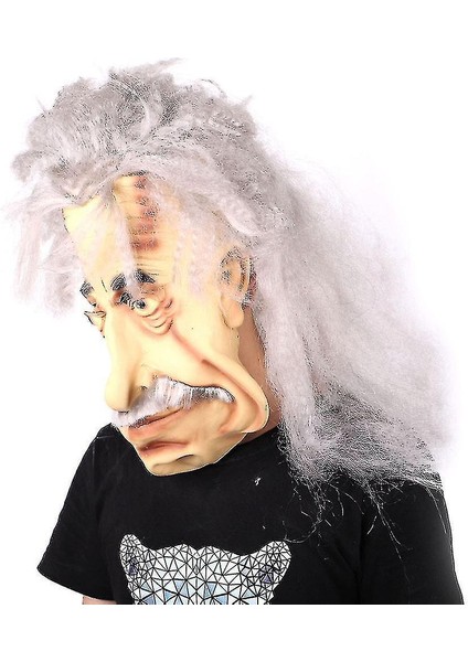 Cadılar Bayramı Einstein Maskesi Lateks Maske Komik Trick Cosplay Sahne Partisi fiyatları