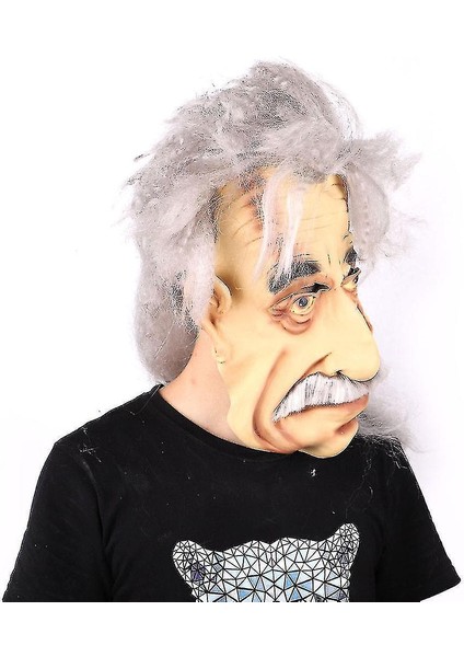 Cadılar Bayramı Einstein Maskesi Lateks Maske Komik Trick Cosplay Sahne Partisi modelleri