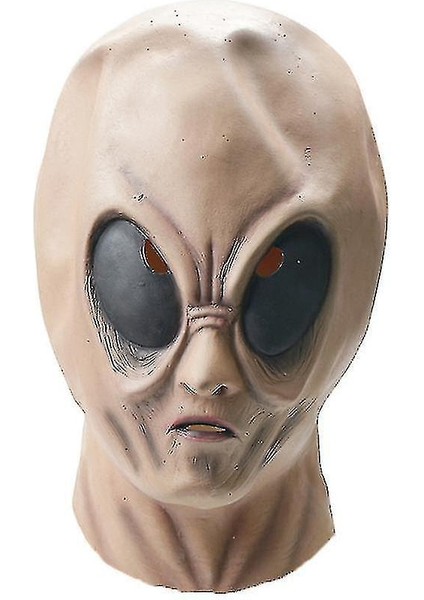 Alien Lateks Maske Başlık Ufo Komik Maske Cosplay Cadılar Bayramı Sahne