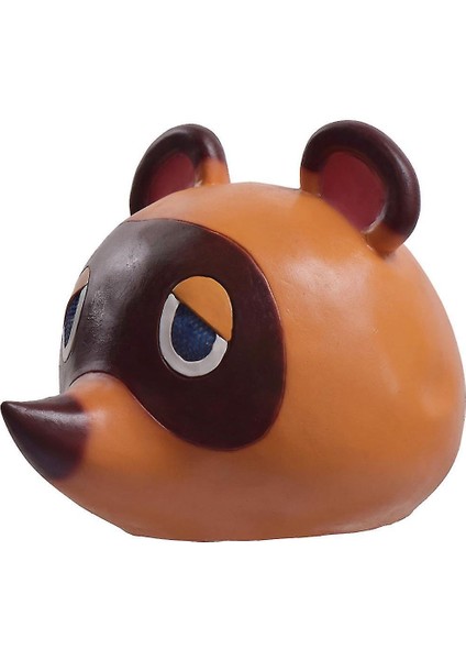 Tom Nook Rakun Maskesi Hayvan Geçiş Lateks Headgear Cadılar Bayramı Cosplay Ball Sahne fırsatları