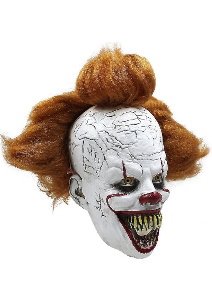Pennywise Palyaço Soul Maskesi Cadılar Bayramı Headgear Masquerade Korku Parti Kostüm Sahne fırsatları