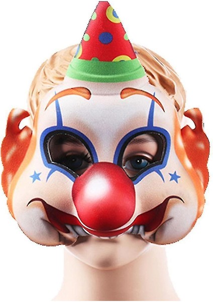 Palyaço Maskesi Cadılar Bayramı Cosplay Sahne Dekoratif Maske fiyatları