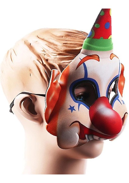 Palyaço Maskesi Cadılar Bayramı Cosplay Sahne Dekoratif Maske fırsatları