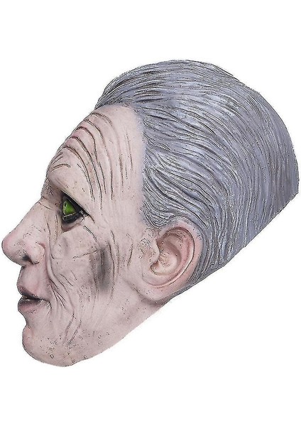 Cadılar Bayramı Karnaval Maskesi Parti Trick Komik Maske Yeşil Göz Sihirli Sihirbazı Lateks Maske modelleri