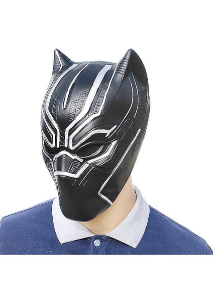 Avengers Siyah Panter Maske Hood Lateks Maske Parti Kostüm Sahne
