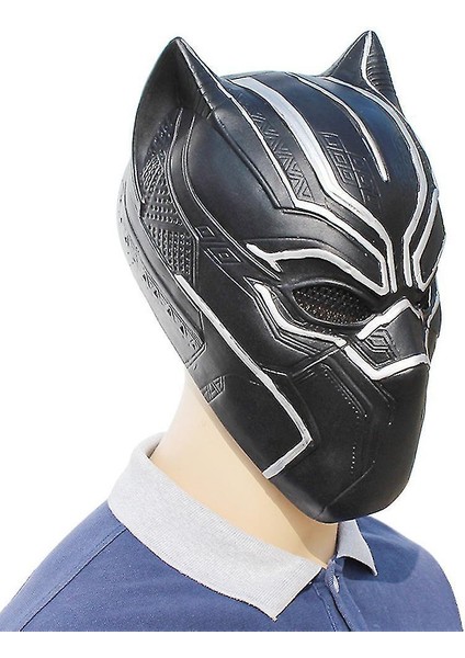 Avengers Siyah Panter Maske Hood Lateks Maske Parti Kostüm Sahne