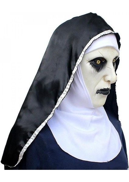 Cadılar Bayramı Rahim Maskesi Korku Lateks Maskeleri Cosplay Mascarillas Valak Yüz Masques Başlığı ile fiyatları