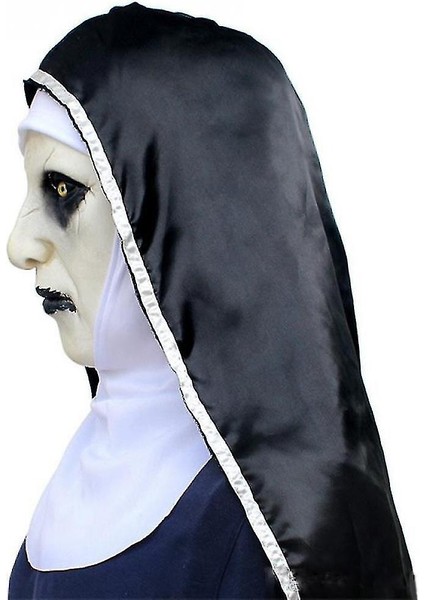 Cadılar Bayramı Rahim Maskesi Korku Lateks Maskeleri Cosplay Mascarillas Valak Yüz Masques Başlığı ile fırsatları