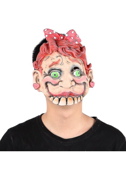 Cadılar Bayramı Komik Korku Buckteeth Maskesi Perili Ev Cosplay Sahne