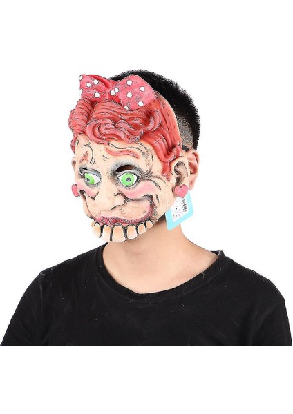 Cadılar Bayramı Komik Korku Buckteeth Maskesi Perili Ev Cosplay Sahne