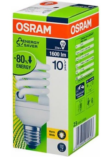 23W/827 Sarı Tasarruflu Ampul E27