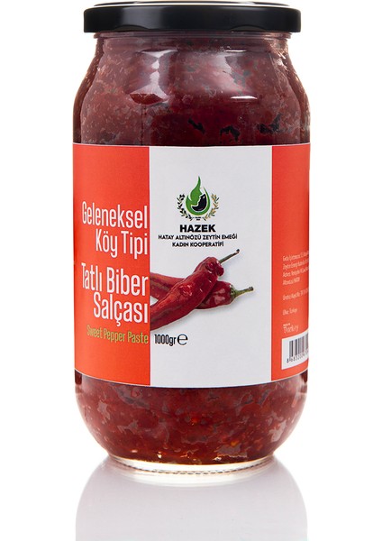 Hazek kadın kooperatifi tatlı biber salçası