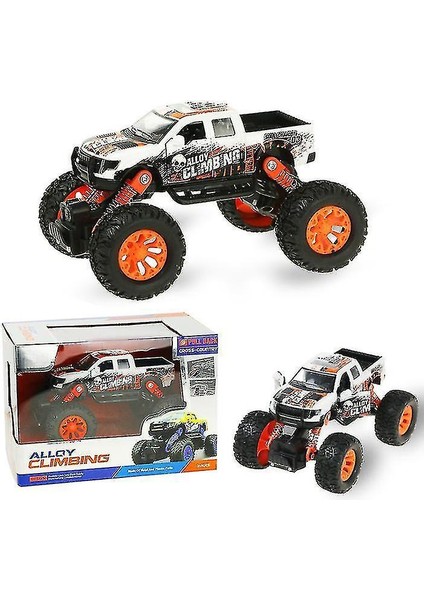 Sarı Mini Çocuk Alaşım Off-Road Araba, Karikatür Araba Model Oyuncak Araba AZ15649