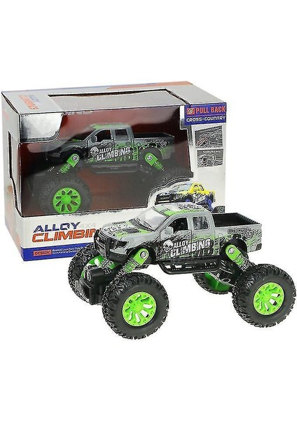 Sarı Mini Çocuk Alaşım Off-Road Araba, Karikatür Araba Model Oyuncak Araba AZ15649