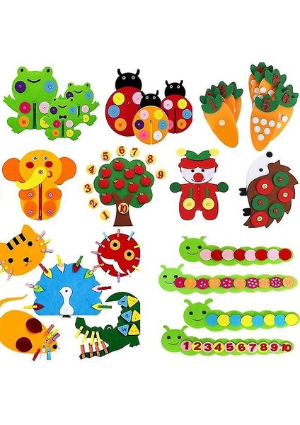 (Palyaço) Öğretim Anaokulu Manuel Diy Örgü Bez Bebek Erken Öğrenme Eğitim Oyuncaklar Montessori fiyatları