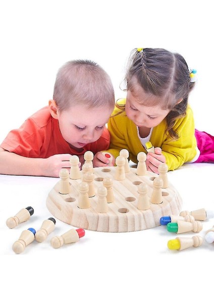 Ahşap Bellek Kibrit Çöpü Satranç Oyunu, C Oyun ve Brainteaser Çocuk Intelnce Iq Zeka