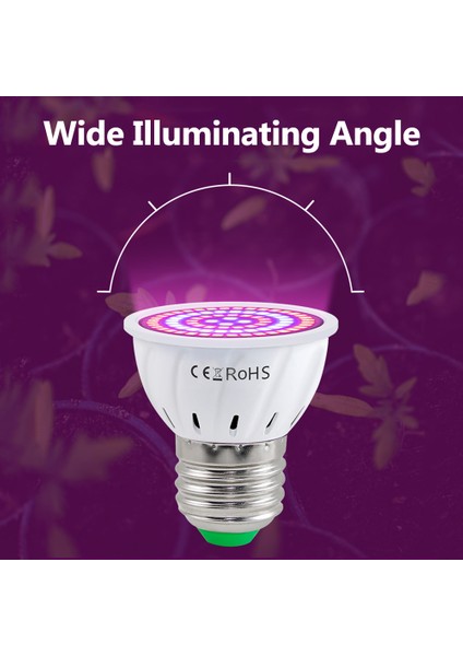 E27 - 48 Leds Iç Mekan Bitkileri Için LED Grow Ampul Kırmızı ve Mavi indirimleri