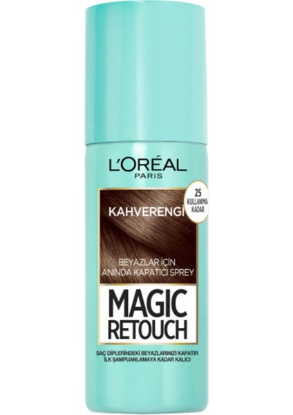 Loreal Paris L'oreal Paris L'oreal Magic Retouch Beyaz Kapatıcı Sprey Kahverengi 75 ml Saç Spre modelleri