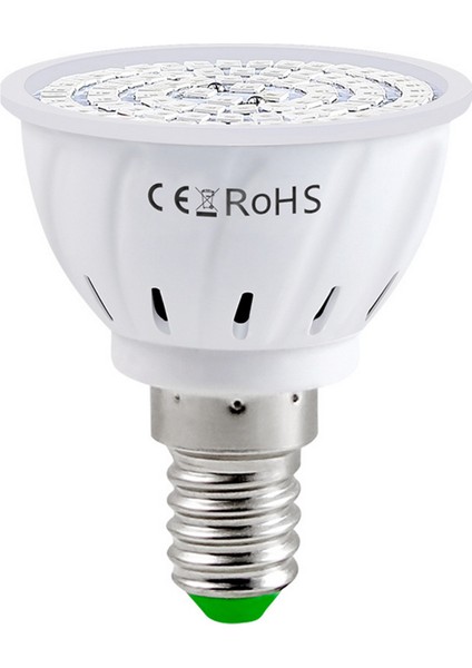 E14 - 48 Leds Iç Mekan Bitkileri Için LED Grow Ampul Kırmızı ve Mavi