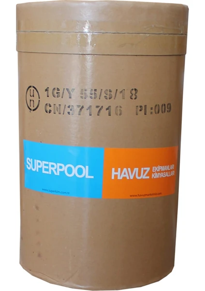 SPP Superpool Superchlor 56 Toz Klor 56 GR 50 KG Havuz Kimyasalı