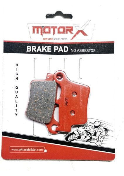 Kuba Black Cat Motosiklet Arka Fren Disk Balatası | kırmızı