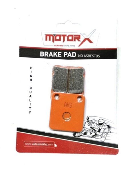 Scooter Motosiklet Kare Ön Fren Disk Balatası | Turuncu