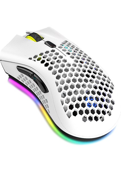 Beauty Life 2.4g Kablosuz Oyun Rgb Işık Efekti ile Şarj Mouse (Yurt Dışından)