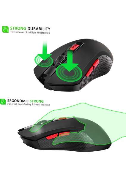 G817 Kablosuz 2.4g Kablosuz Gaming Mouse (Yurt Dışından)