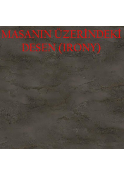 Milano H.gloss Mdf Irony Masa 4 Adet Gala Sandalye Takım