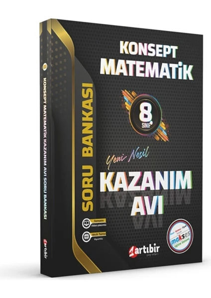 Artıbir Yayınları 8. Sınıf Konsept Matematik Kazanım Avı Soru Bankası