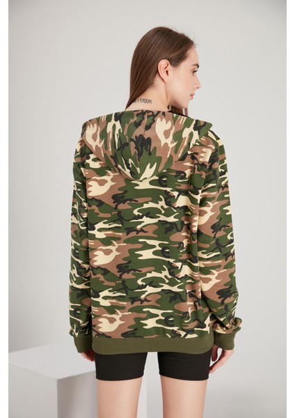 Alexandergardı Fermuarlı Oversize Sweatshirt (E21-7290)