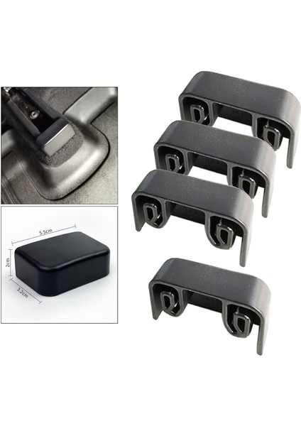 4 Adet Slayt Araç Anti-Kick Yumuşak Plastik Fiş Aksesuarları Tesla Model Y Için (Yurt Dışından)