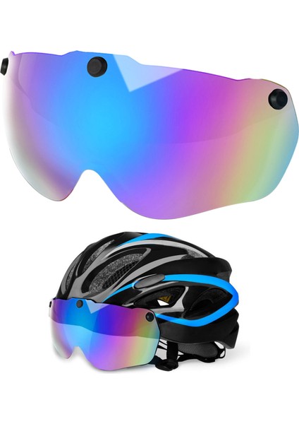 Gözlük Yedek Lens Anti-Darbeli Kask Göz Kalkan Scooter Manyetik Tamir Vizör Aksesuarları - Renkli (Yurt Dışından) modelleri