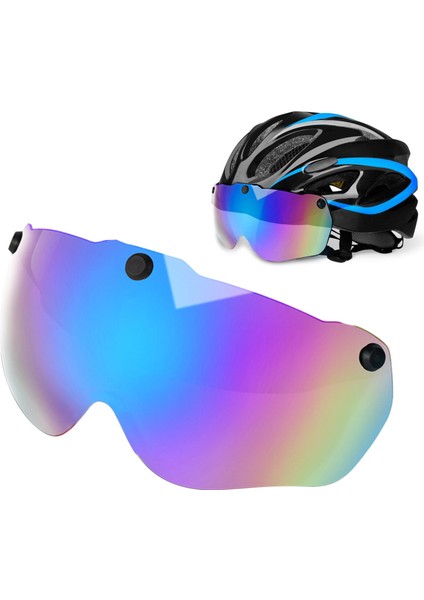 Gözlük Yedek Lens Anti-Darbeli Kask Göz Kalkan Scooter Manyetik Tamir Vizör Aksesuarları - Renkli (Yurt Dışından) fırsatları