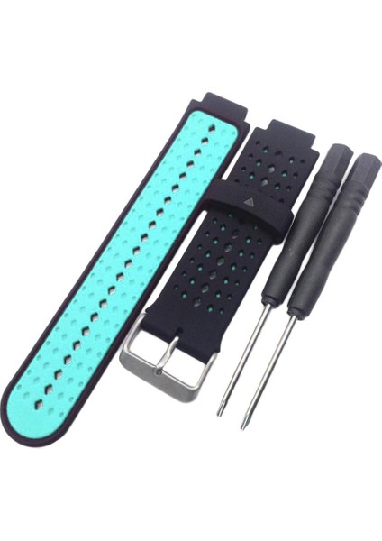Silikon Bant Askı ve Krom Toka Garmin Forerunner 220 230 235 620 630 735 Siyah ve Nane Yeşil (Yurt Dışından) fırsatları