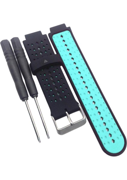 Silikon Bant Askı ve Krom Toka Garmin Forerunner 220 230 235 620 630 735 Siyah ve Nane Yeşil (Yurt Dışından) indirimleri