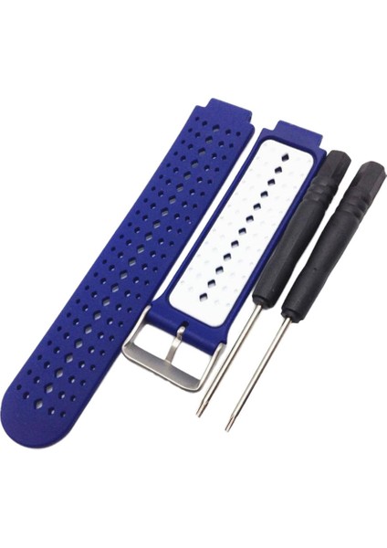 Giyim Eşyası Öncüsü 220 230 235 620 630 735 Blue & White Için Silikon Band Askı ve Krom Toka (Yurt Dışından)