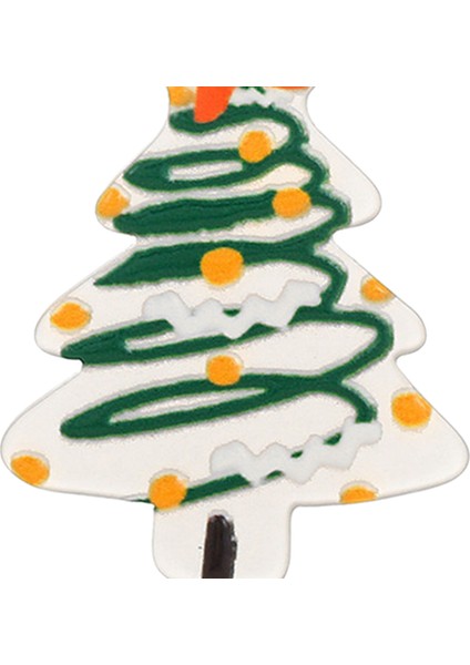 Noel Küpe Yay Ağacı Küpe Kızlar Için Noel Takı Hafif D (Yurt Dışından)
