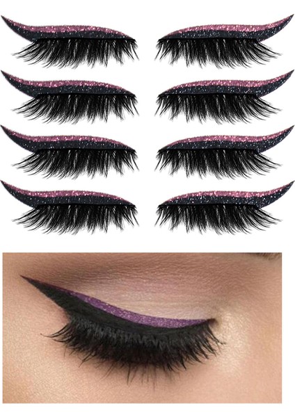 Eyeliner ve Kirpik Çıkartmaları (Yurt Dışından)