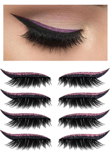 Eyeliner ve Kirpik Çıkartmaları (Yurt Dışından)