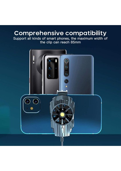 Telefon Soğutma Fanı Oyun Radyatörü Her Tür Için Uygun Cellphone 4.7 "-7.5" (Yurt Dışından) indirimleri