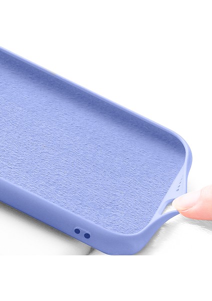iPhone 13 Pro Kılıf Nano Lansman Silikon Arka Kapak - Lila