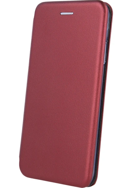 Fitcase iPhone 11 Pro Max Kılıf Shell Manyetik Kapaklı Kartlıklı Stantlı - Bordo