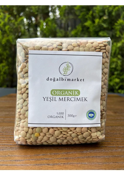 Doğal Bi Market Organik Yeşil Mercimek 500 gr