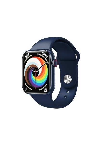 X-Ock Lacivert Watch 7 Ios ve Andoid Uyumlu, Türkçe Menülü, Konuşma, Titreşim, Nabız Ölçer Özellikli Akıllı Saat