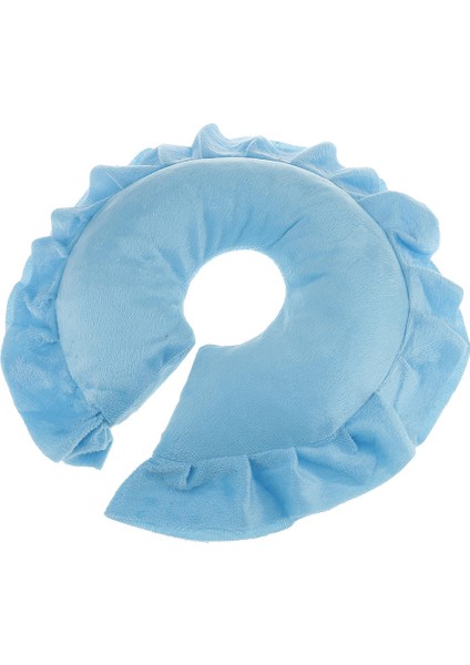 F Fityle U Şekli Spa Salon Masajı Masa Beşiği Yüz Yastık Boyun Kafa Yastık Mavi Skyblue (Yurt Dışından)