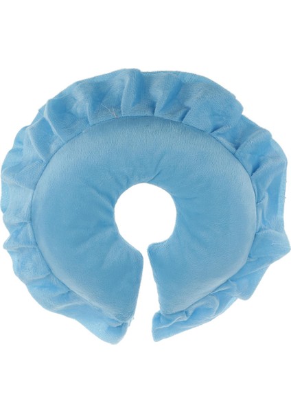 F Fityle U Şekli Spa Salon Masajı Masa Beşiği Yüz Yastık Boyun Kafa Yastık Mavi Skyblue (Yurt Dışından)