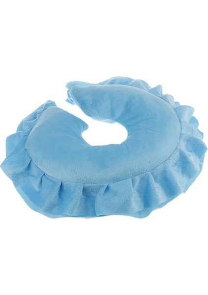 F Fityle U Şekli Spa Salon Masajı Masa Beşiği Yüz Yastık Boyun Kafa Yastık Mavi Skyblue (Yurt Dışından)